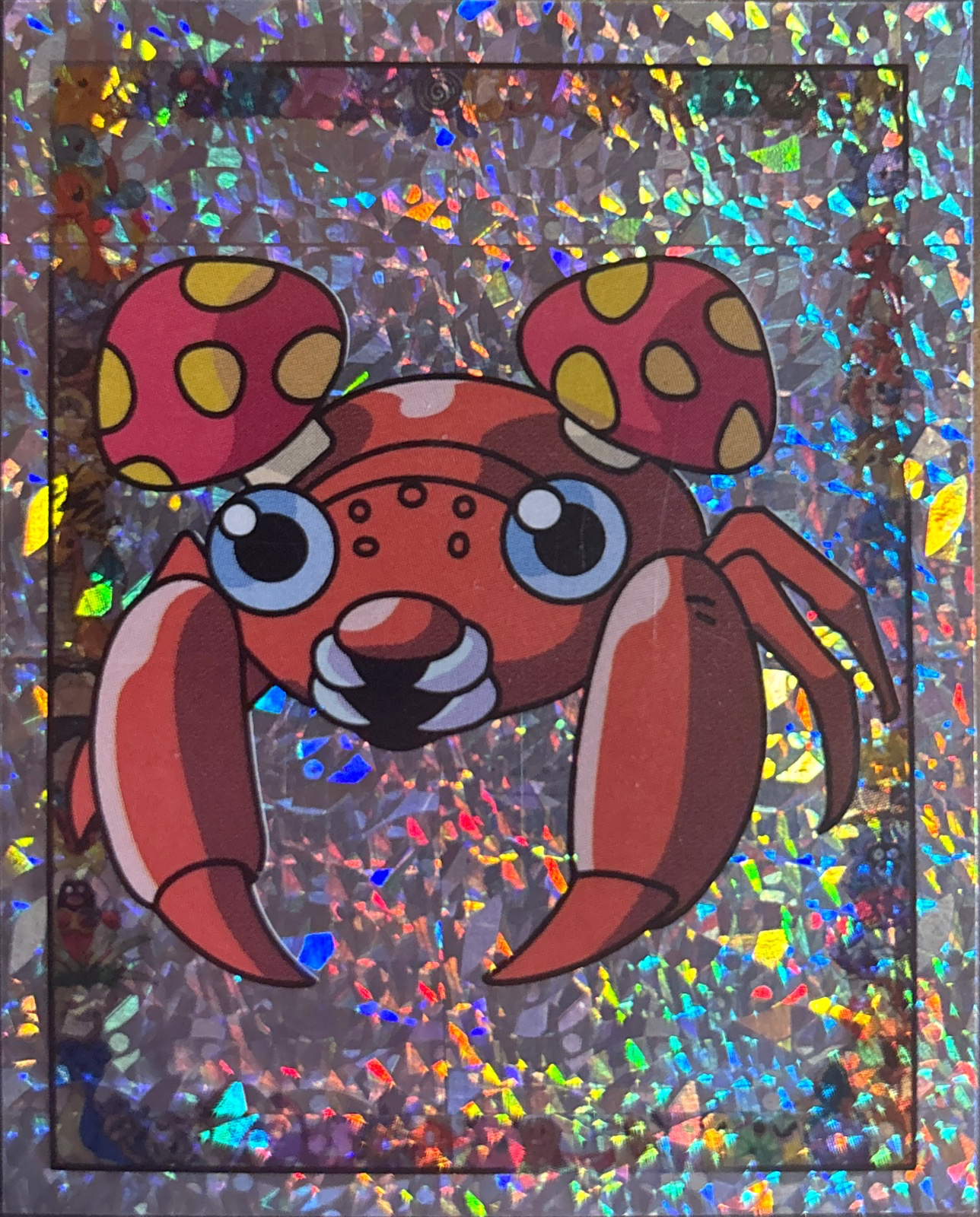 Paras: Glittery card #S9, Pokémon Merlin Series 1 (1999), front