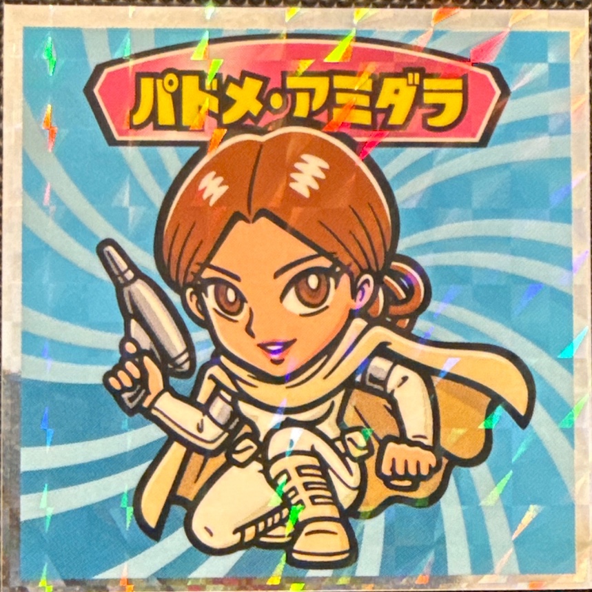 Padmé Amidala sticker, Star Wars Bikkuriman Episodes 1, 2, 3 Stickers Checklist (2015), Prism, front
