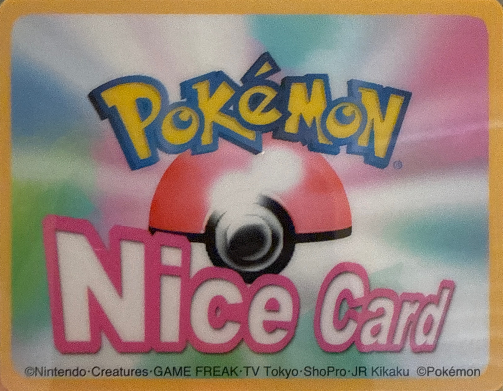 Wobbuffet sticker #S073, Amada Pokémon Nice Cards (2004), back