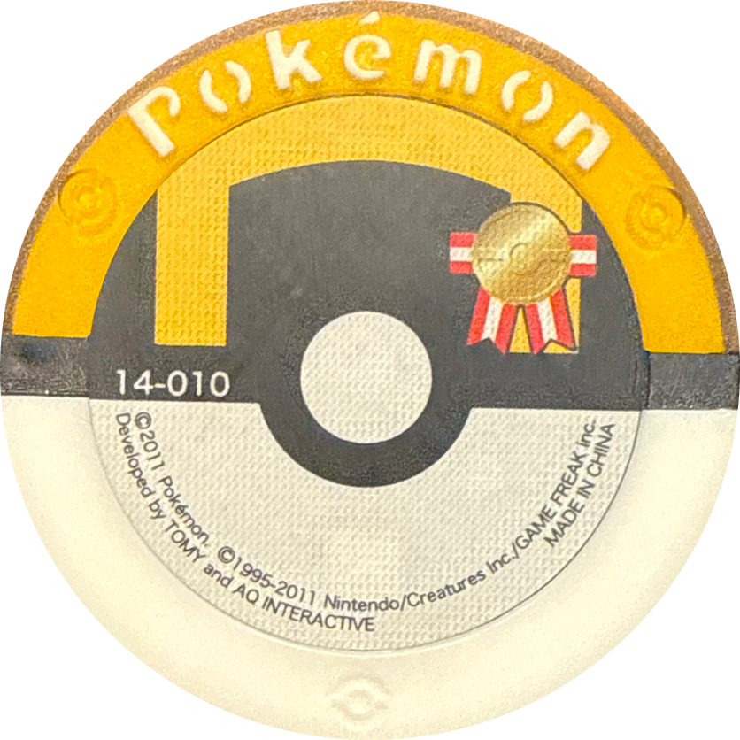 Bond Mamoswine collectible #14-010, Pokemon Battrio Mewtwo Awakening Chapter Checklist (2010), back