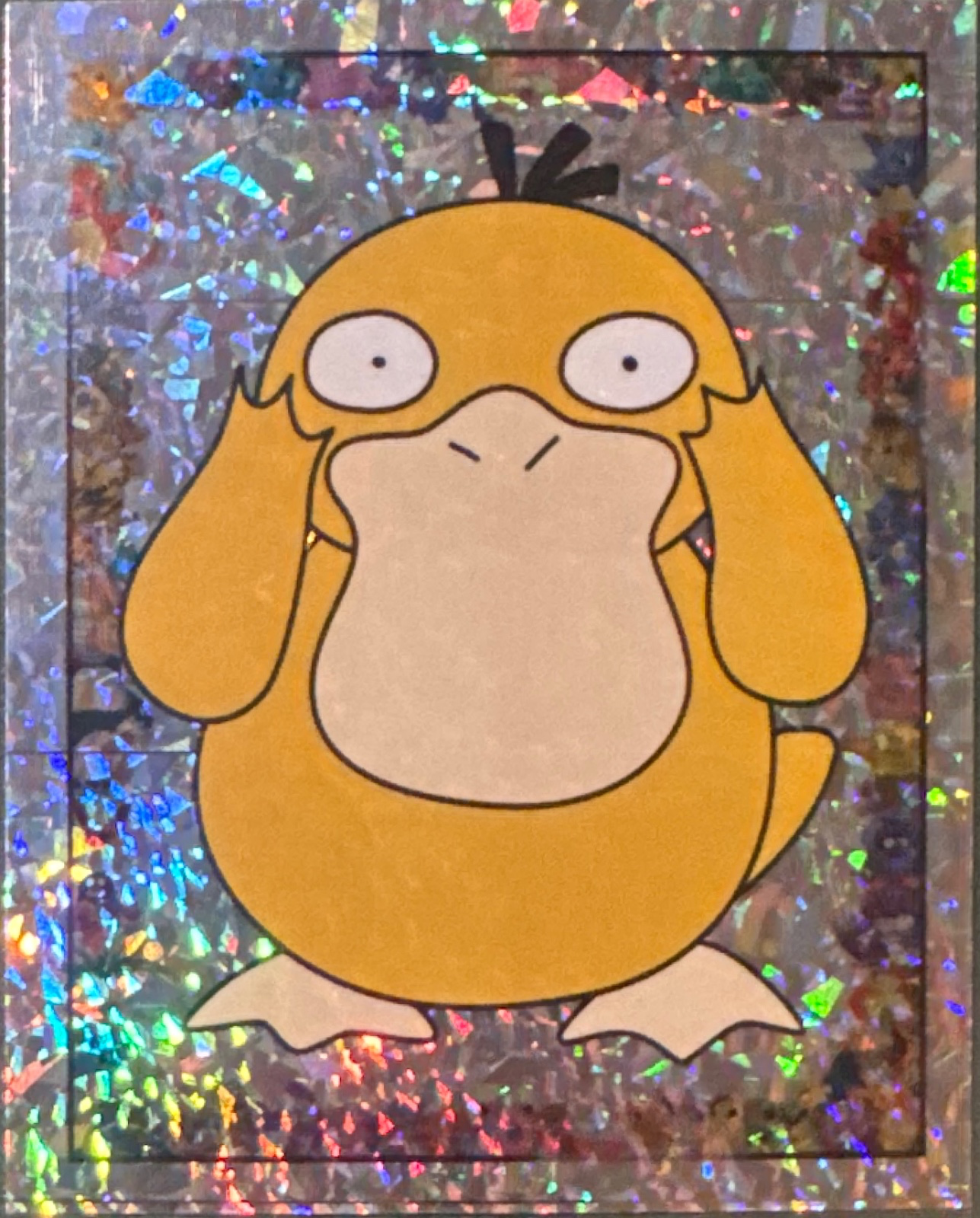 Psyduck: Glittery card #S10, Pokémon Merlin Series 1 (1999), front