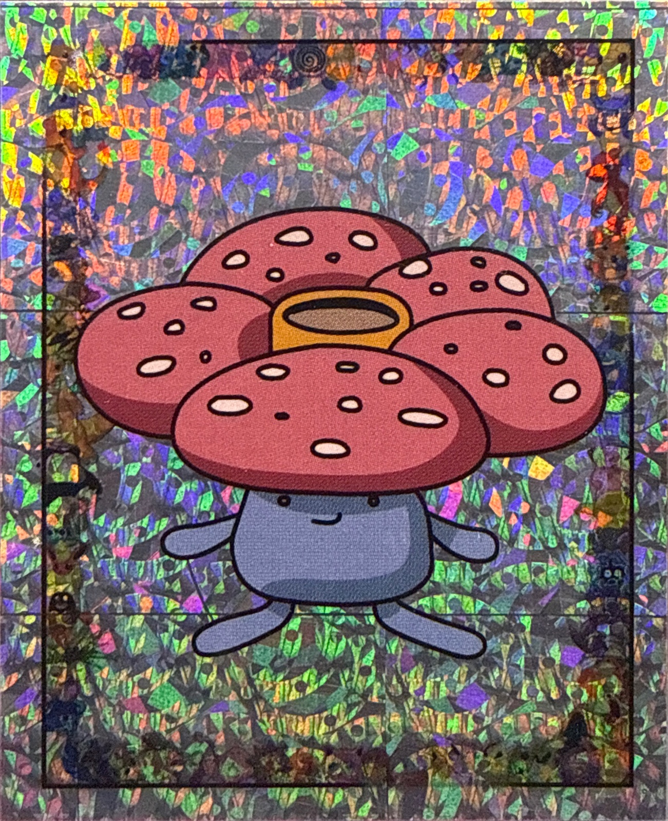 Vileplume: Glittery card #S8, Pokémon Merlin Series 1 (1999), front