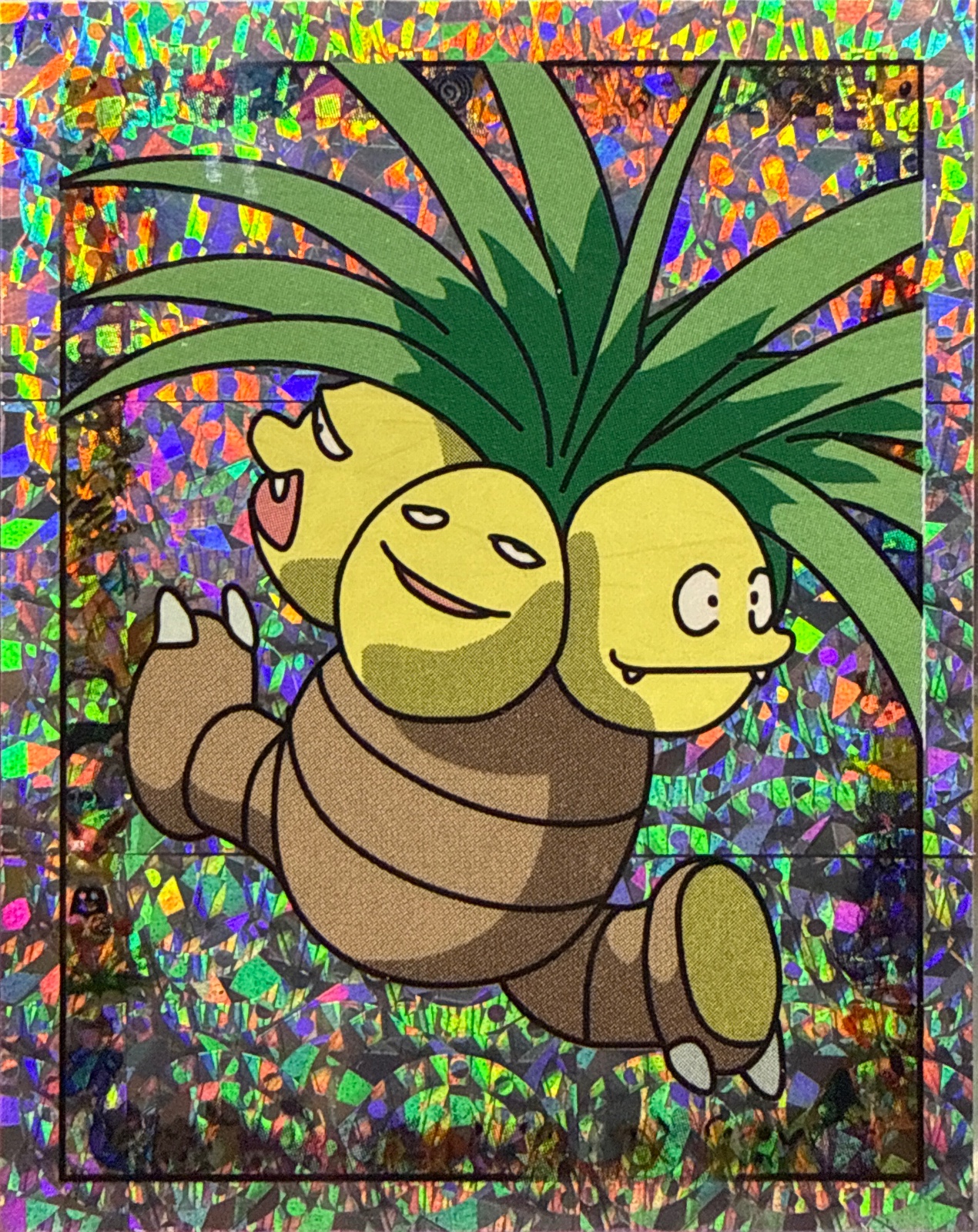 Exeggutor: Glittery card #S16, Pokémon Merlin Series 1 (1999), front