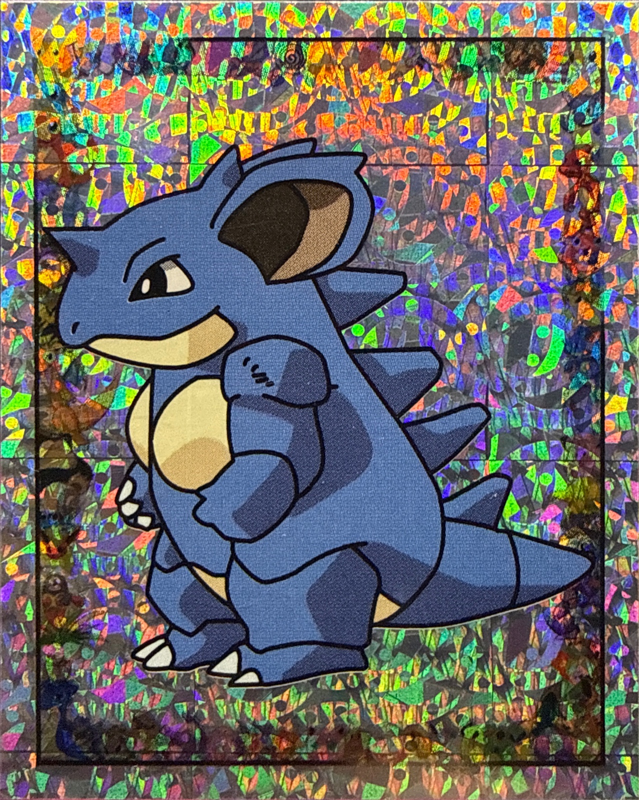 Nidoqueen: Glittery card #S7, Pokémon Merlin Series 1 (1999), front