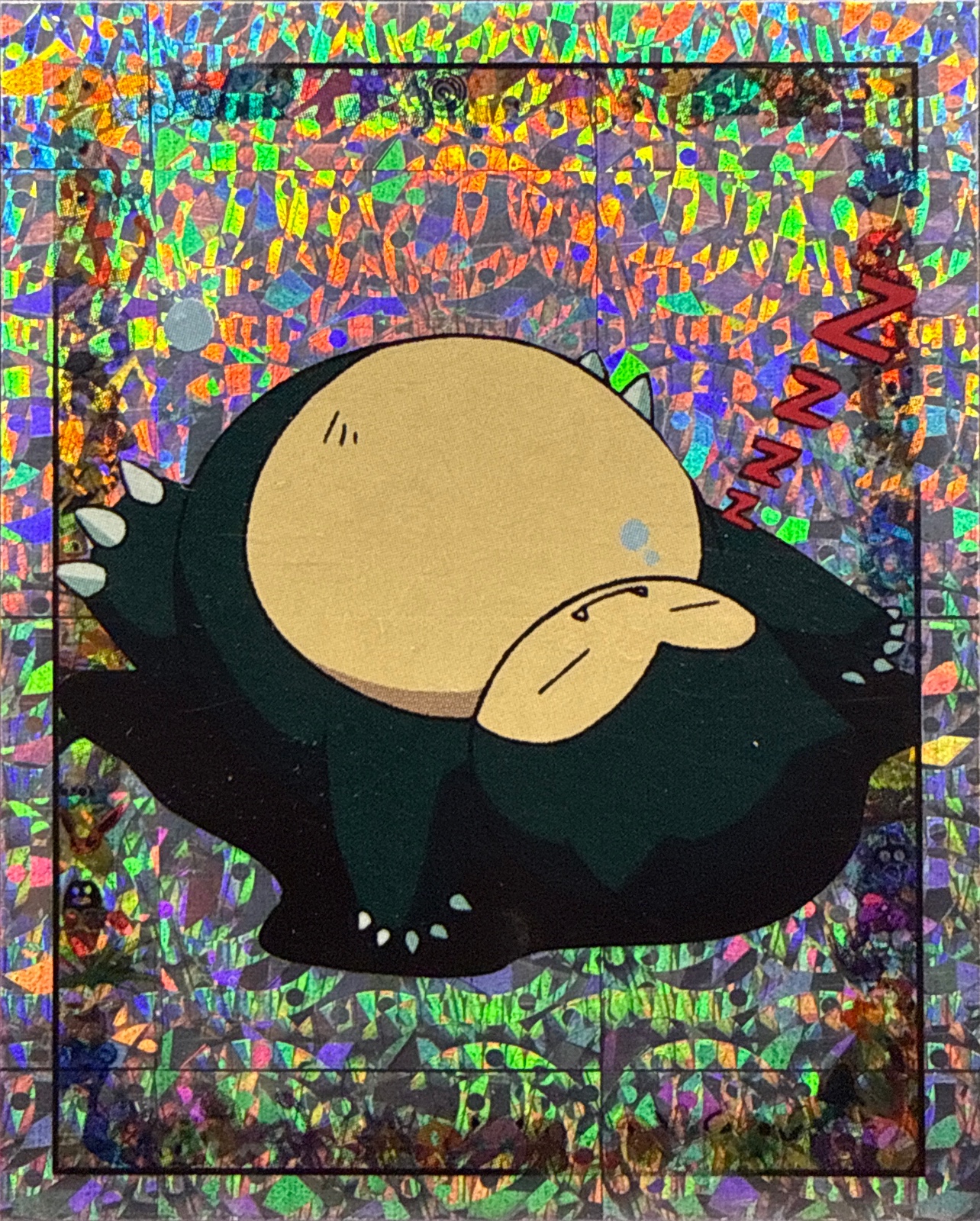 Snorlax: Glittery card #S22, Pokémon Merlin Series 1 (1999), front