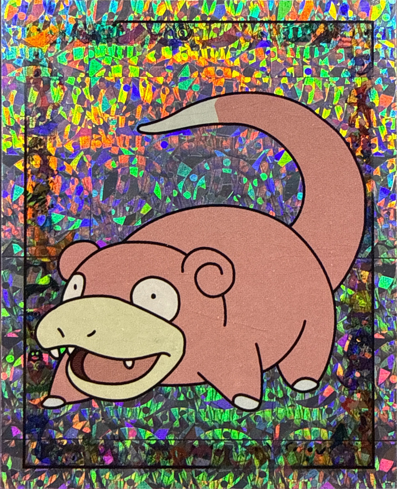 Slowpoke: Glittery card #S13, Pokémon Merlin Series 1 (1999), front