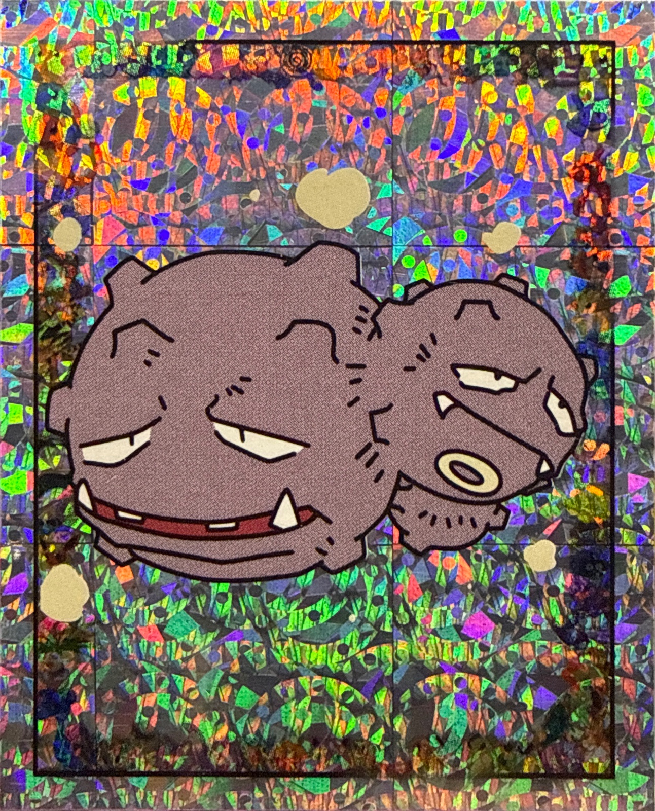 Weezing: Glittery card #S17, Pokémon Merlin Series 1 (1999), front