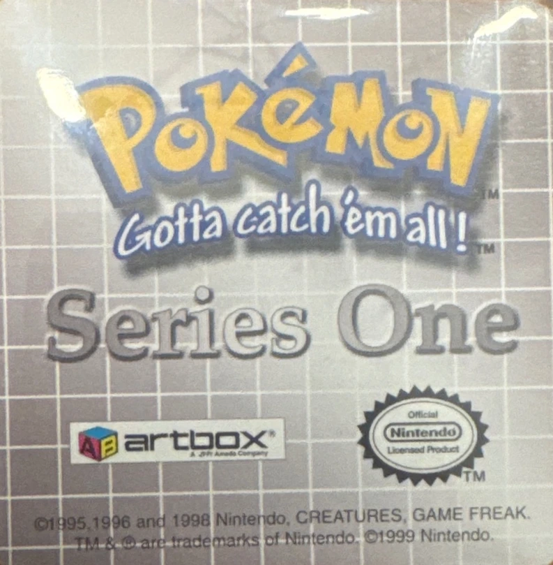 Vulpix collectible #15, Artbox (USA) Pokémon Artbox Series 1 Flipz (1999), back