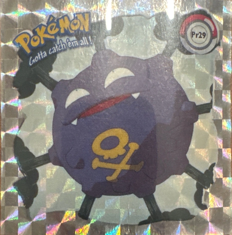 Koffing sticker #Pr29, Artbox (USA) Pokémon Artbox Stickers (1999), Prism, front