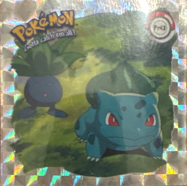 Oddish sticker #Pr43, Artbox (USA) Pokémon Artbox Stickers (1999), Prism, front