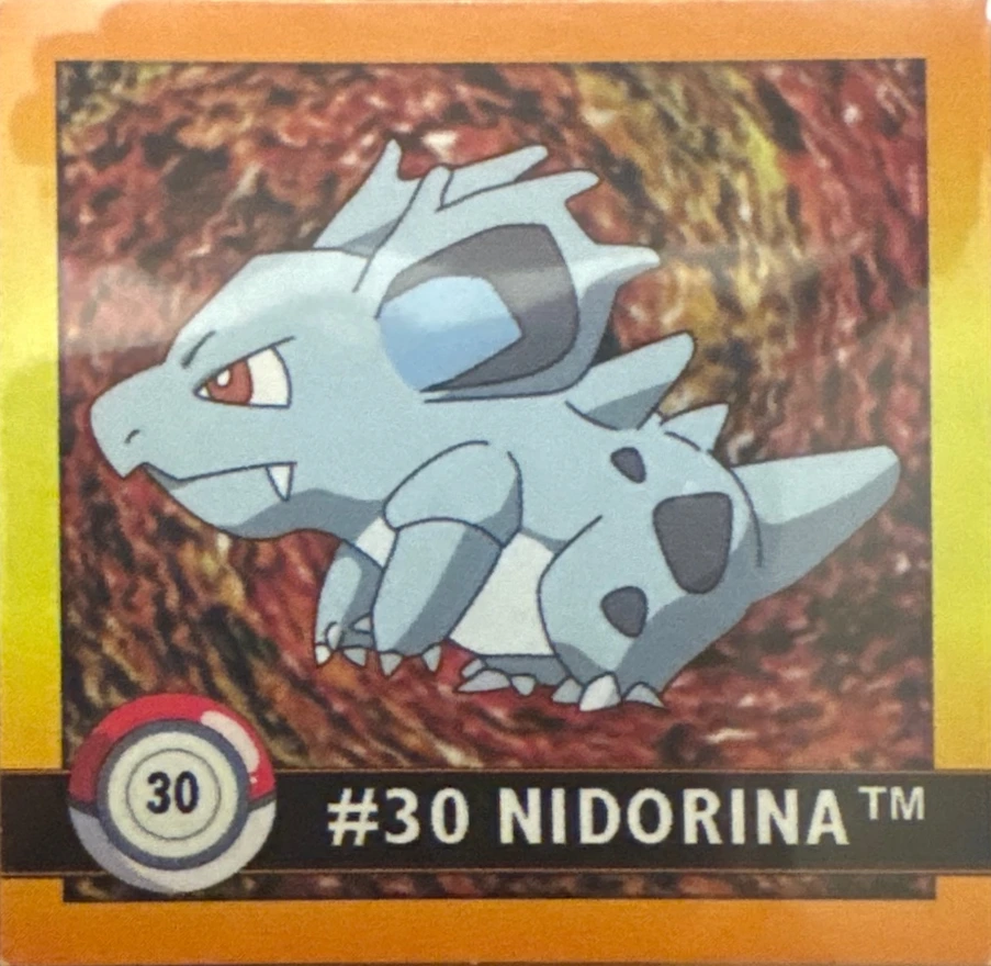 Nidorina sticker #30, Artbox (USA) Pokémon Artbox Stickers (1999), front
