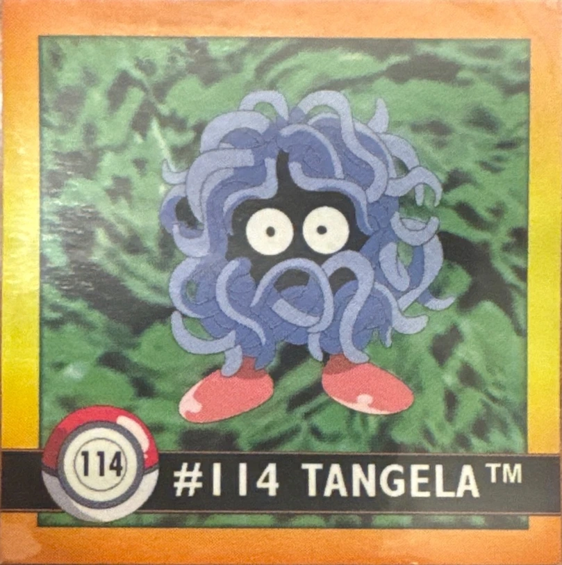 Tangela sticker #114, Artbox (USA) Pokémon Artbox Stickers (1999), front