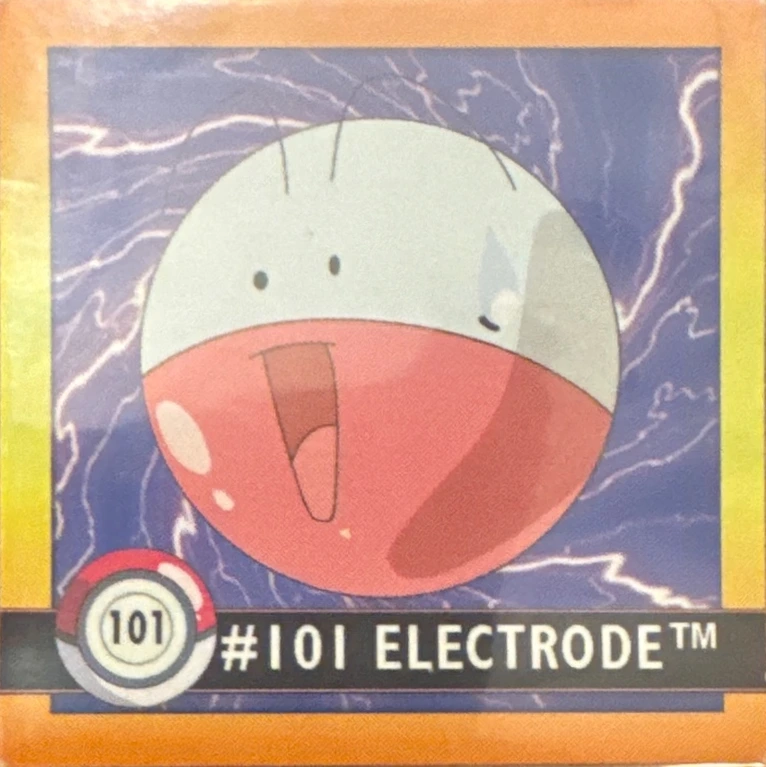 Electrode sticker #101, Artbox (USA) Pokémon Artbox Stickers (1999), front