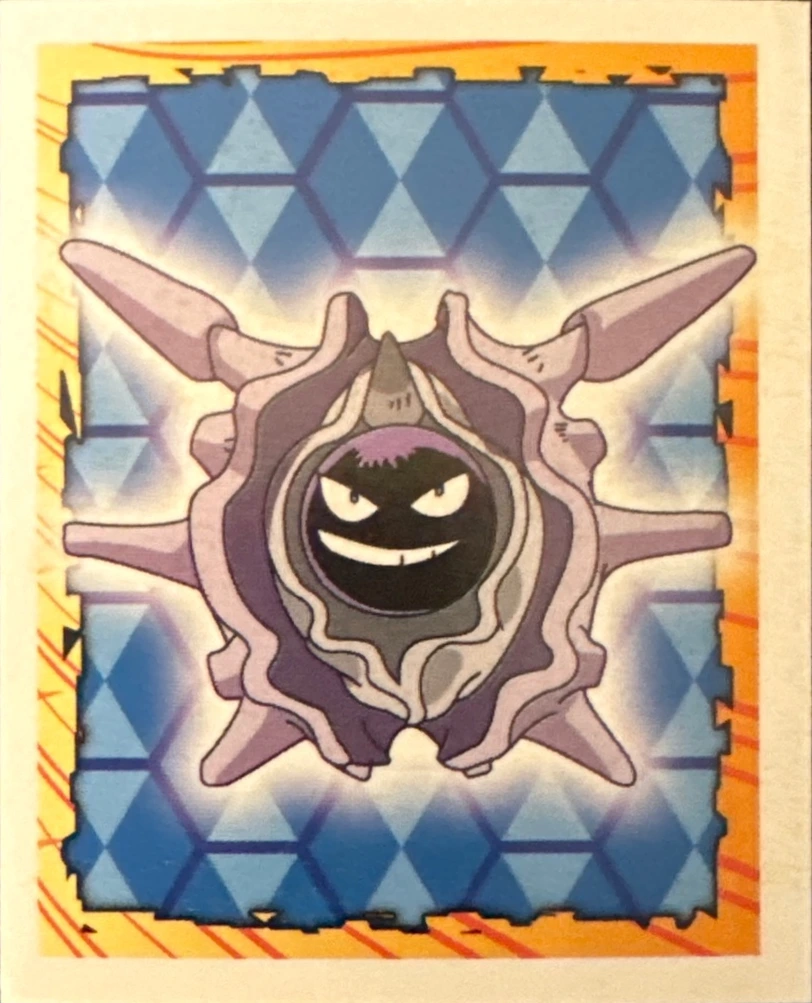 Cloyster card #91, Pokémon Merlin Series 1 (1999), front