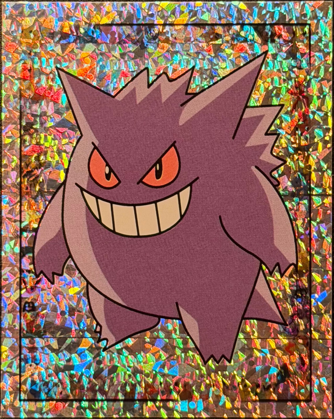 Gengar: Glittery card #S15, Pokémon Merlin Series 1 (1999), front