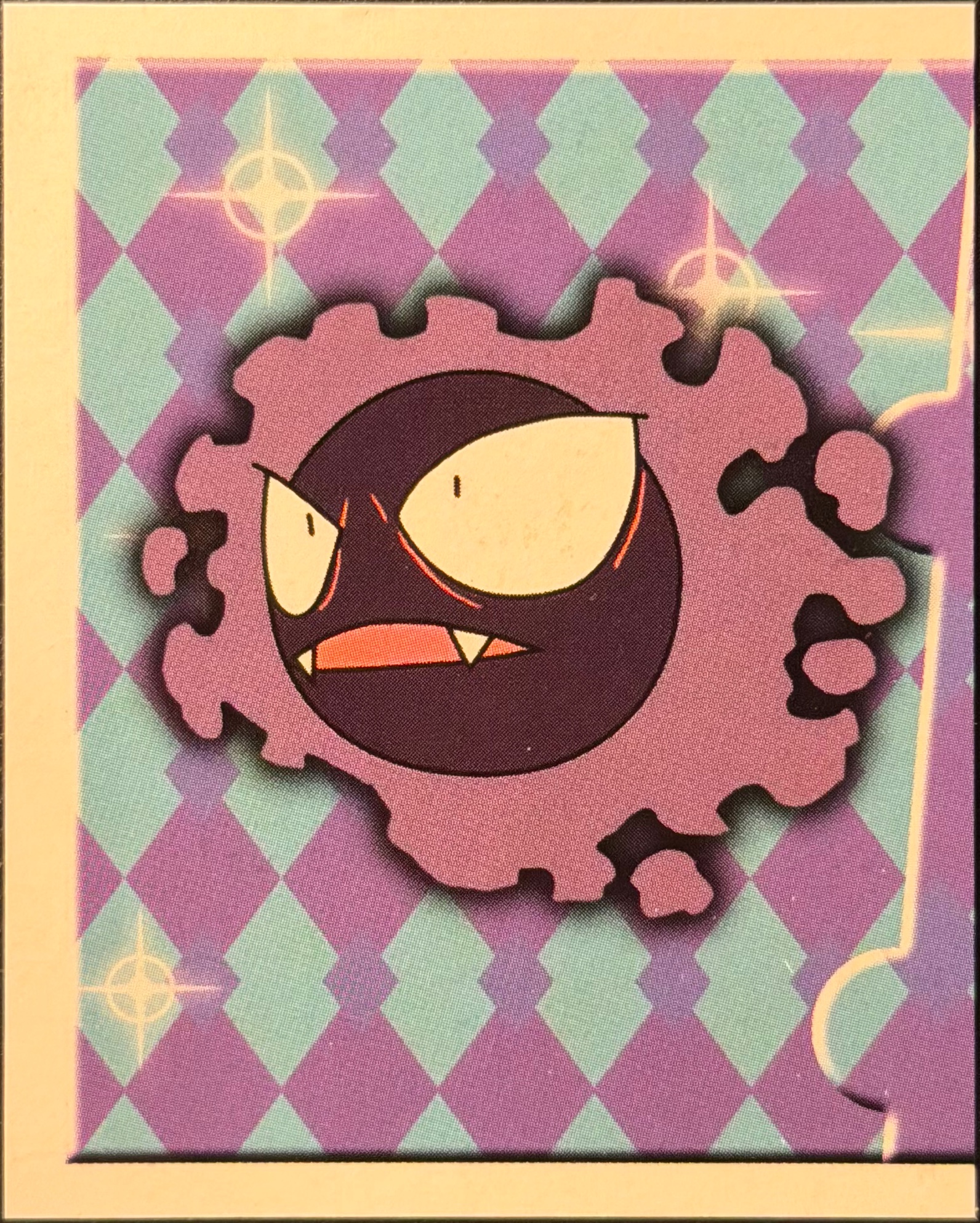 Gastly: Evolution Card #185, Pokémon Merlin Series 1 (1999), front