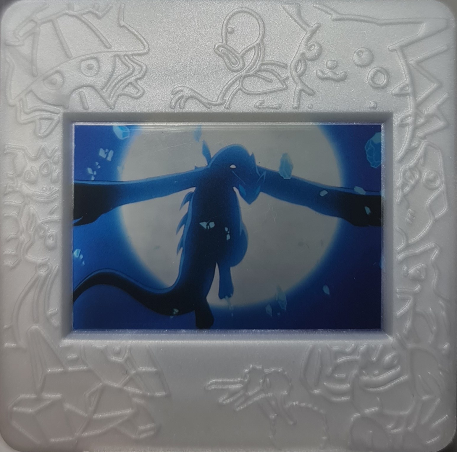 Lugia collectible #Silver, Pokemon Meiji Picture Frames Checklist (2000), front