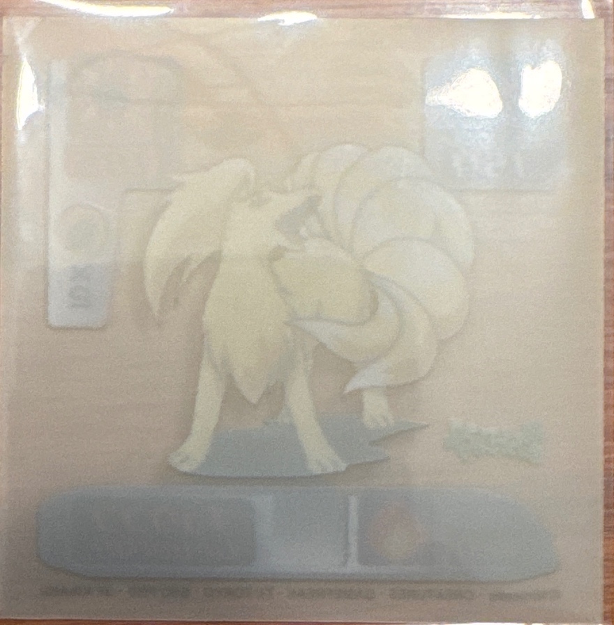 Ninetales sticker #D237, Pokémon Amada Super DX 2000 Stickers Checklist, back