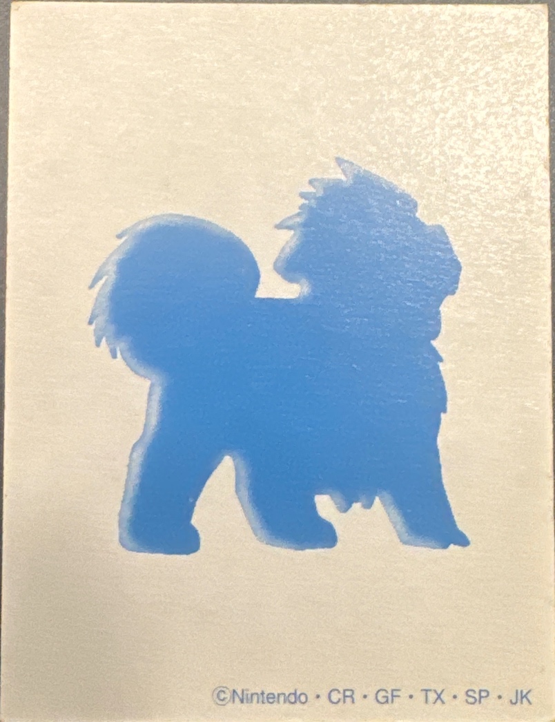 Growlithe karuta card, kana わ, Pokémon Karuta · Original / Kanto Checklist, back